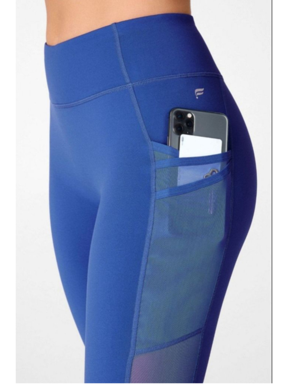 Fabletics XXL Blue Trinity Motion365 7/8 Pocket Leggings - Picture 2 of 10